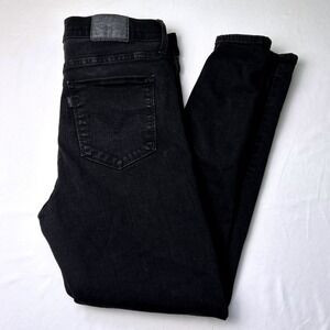 Levis Women 720 High Rise Super Skinny Jeans Black Size 32/14 Classic Stretch
